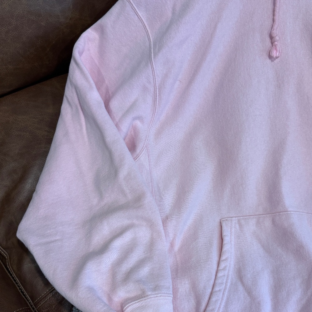 Champion Reverse Weave Pink Pullover Hoodie Men’s L Women’s XL C Logo - Picture 4 of 9